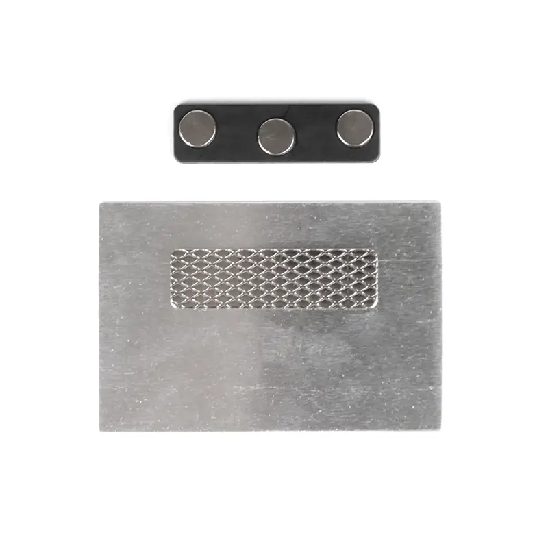 Name Tag Alloy Blanco Grande